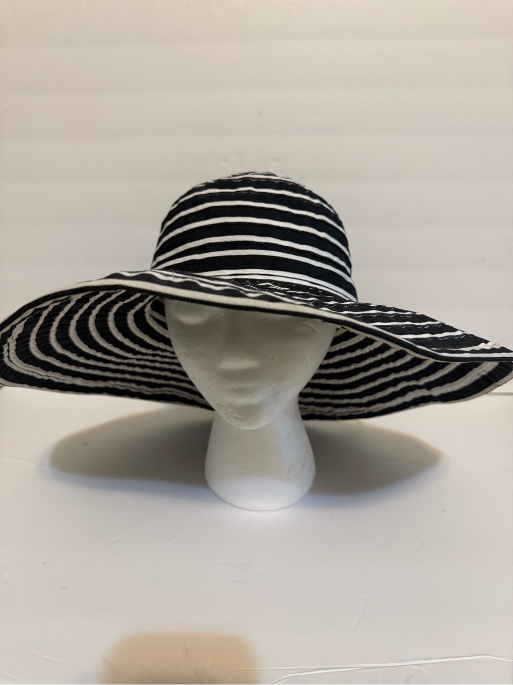 Beach Hat By Payless ShoeSource Packable Black And White Wide Brim